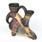 Jules Guérin - Cruche - Céramique - Oiseau aztèque, Antiek en Kunst