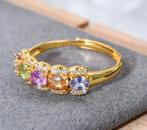 Zonder minimumprijs - Ring Zilver - 1.50ct. tw. Saffier