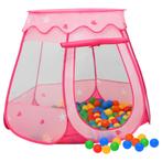 vidaXL Kinderspeeltent met 250 ballen 102x102x82 cm roze, Kinderen en Baby's, Speelgoed | Buiten | Speeltoestellen, Verzenden