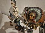 Themacollectie - Sculptured 7x mooie native indianen beelden, Nieuw