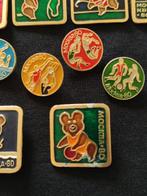 1980 - Verzameling vintage Olympische insignes (12 stuks)., Nieuw
