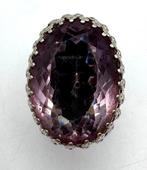 Zonder minimumprijs - Ring Zilver - amethist, Nieuw