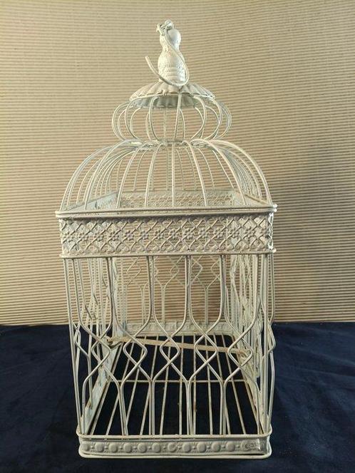Vintage Vogelkooi - geëxtrudeerd en geperst ijzer, Antiek en Kunst, Curiosa en Brocante