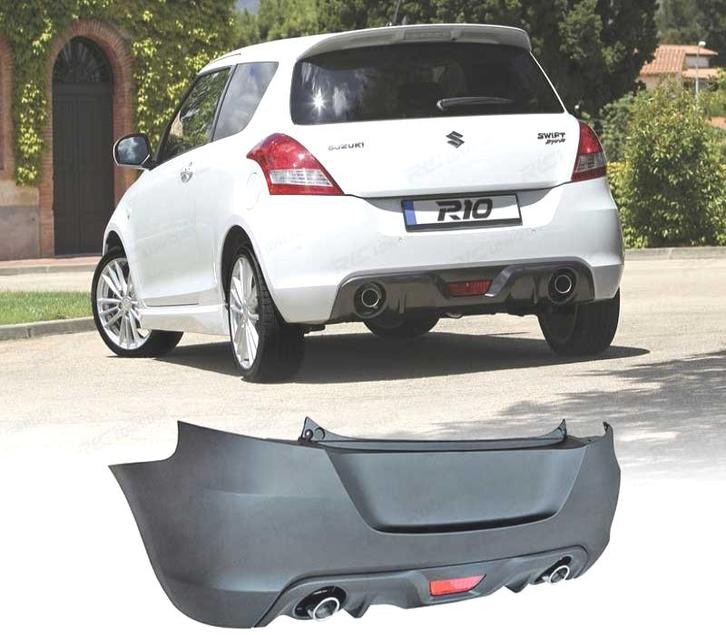 Pare Chocs Arrière Pour Suzuki Swift 10-17 Look Sport + Embo, Auto-onderdelen, Carrosserie, Verzenden
