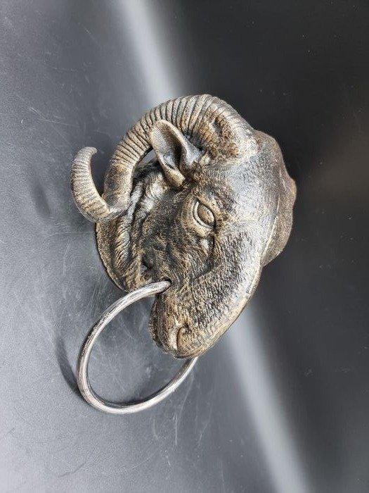 Wanddecoratie - Ram Towel Ring Iron - India, Antiek en Kunst, Kunst | Designobjecten
