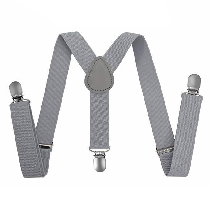 Fako Fashion - Kinder Bretels - Effen - 65cm - Grijs, Kinderen en Baby's, Kinderkleding | Overige, Verzenden