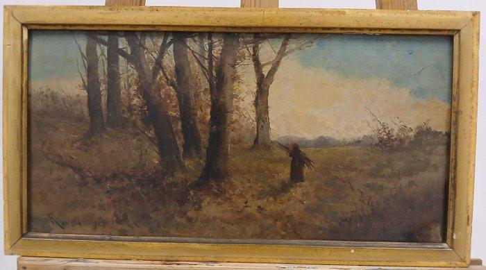 Europese school (XIX) - Bosque impresionista, Antiek en Kunst, Kunst | Schilderijen | Klassiek