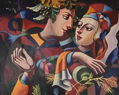 Bovowski (XX) - Untitled, Antiek en Kunst, Kunst | Schilderijen | Klassiek