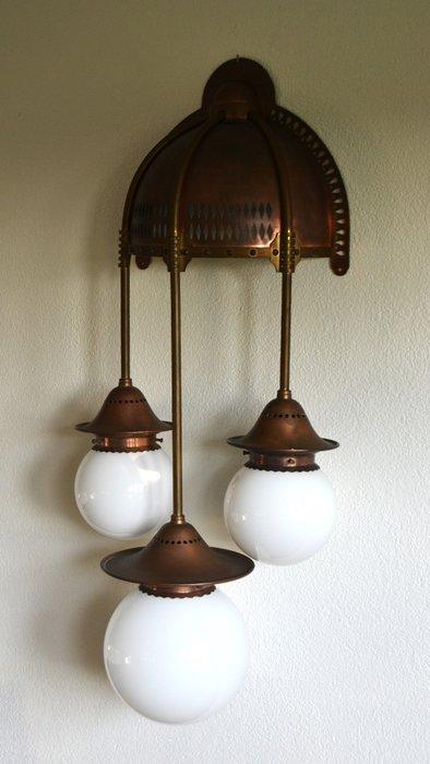 Winkelman & van der Bijl - Lampe murale - Cuivre, Laiton,, Antiek en Kunst, Kunst | Designobjecten