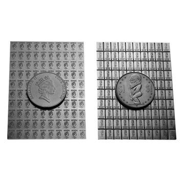100 gram - Zilver .999 - 100 x 1g $0.10 Cook Islands