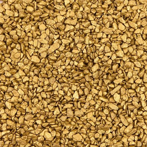 Gekleurde Steentjes 2-3mm - Granulaat - GOUD - Bodembedek..., Tuin en Terras, Planten | Tuinplanten, Ophalen of Verzenden