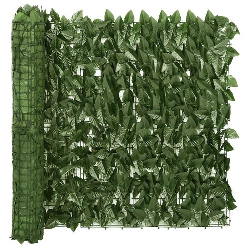 vidaXL Ãcran de balcon avec feuilles vert foncÃ© 400x75, Jardin & Terrasse, Parasols, Neuf, Envoi