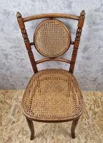 Bent-wood stoel, Thonet stijl, cane rug - Stoel - Hout -