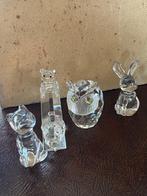 Swarovski - Beeldje, 6 Swarovski beeldjes - 7 cm - Kristal