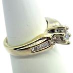 Bague - 14 carats Or blanc Diamant (Naturelle) - Diamant, Handtassen en Accessoires, Ringen, Nieuw