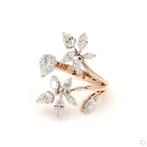 Ring - 14 karaat Roségoud -  1.57ct. tw. Diamant, Handtassen en Accessoires, Ringen, Nieuw