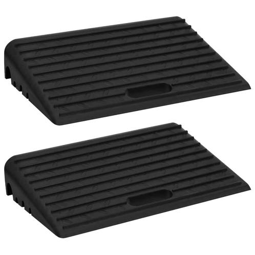 vidaXL Oprijhulpen 2 st 50x30x11 cm rubber, Huis en Inrichting, Woonaccessoires | Wanddecoraties, Nieuw, Verzenden