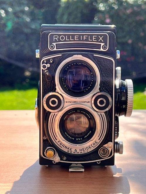 Rollei Rolleiflex 3.5F, Planar 75mm f3.5, 6e Twin lens, Audio, Tv en Foto, Fotocamera's Analoog
