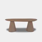 Tafel organisch eikenhout  Set Kegelpoot  250x110, Huis en Inrichting, Nieuw