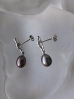 Zilver, Parels - Oorbellen - Art Deco-stijl