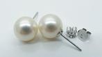 Zonder Minimumprijs - Oorstekers - 14 karaat Witgoud Parel -, Handtassen en Accessoires, Antieke sieraden