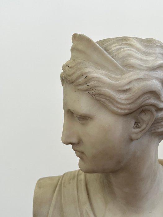 sculptuur, Busto Dea Diana - 42 cm - Marmer, Antiek en Kunst, Antiek | Keramiek en Aardewerk
