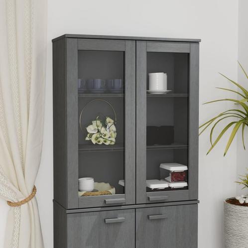 vidaXL Opzetkast HAMAR 85x35x100 cm massief grenenhout, Huis en Inrichting, Kasten | Dressoirs, Nieuw, Verzenden