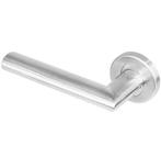 Intersteel enkele deurkruk Girona links op rond rozet RVS, Ophalen of Verzenden, Nieuw