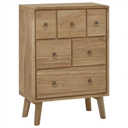 vidaXL Ladekast 56x30x80 cm massief teakhout, Huis en Inrichting, Kasten | Overige, Nieuw, Verzenden