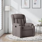 vidaXL Fauteuil verstelbaar stof taupe, Verzenden, Nieuw