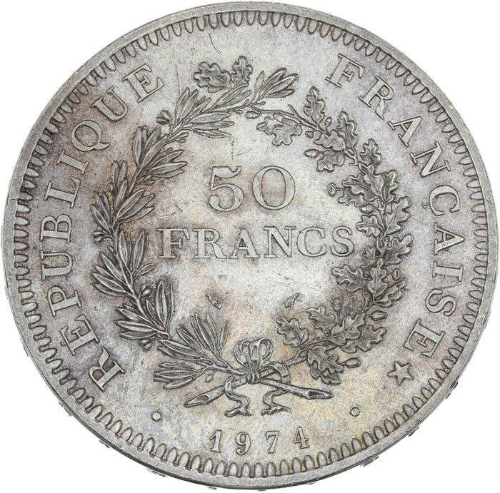 Frankrijk. 50 Francs 1974 Hercule. Avers de la 20 Francs, Timbres & Monnaies, Monnaies | Europe | Monnaies non-euro
