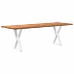 vidaXL Eettafel rechthoekig 240x80x74 cm massief eikenhout, Verzenden, Nieuw