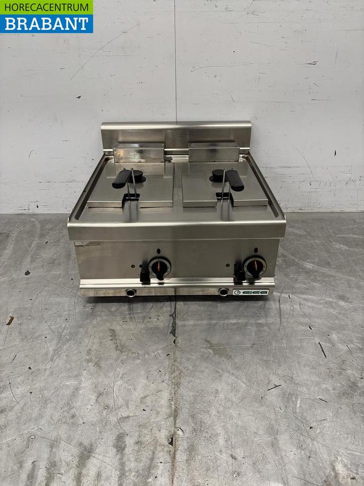 Friteuse double Giga en acier inoxydable 2 x 6 litres 400V, Articles professionnels, Horeca | Autre, Envoi