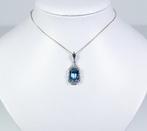 - Art Deco - 900 zilver - Ketting met hanger