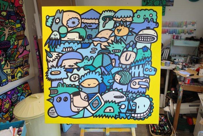 Kev Munday - Sun, Sea, Smiles, Antiek en Kunst, Kunst | Schilderijen | Modern