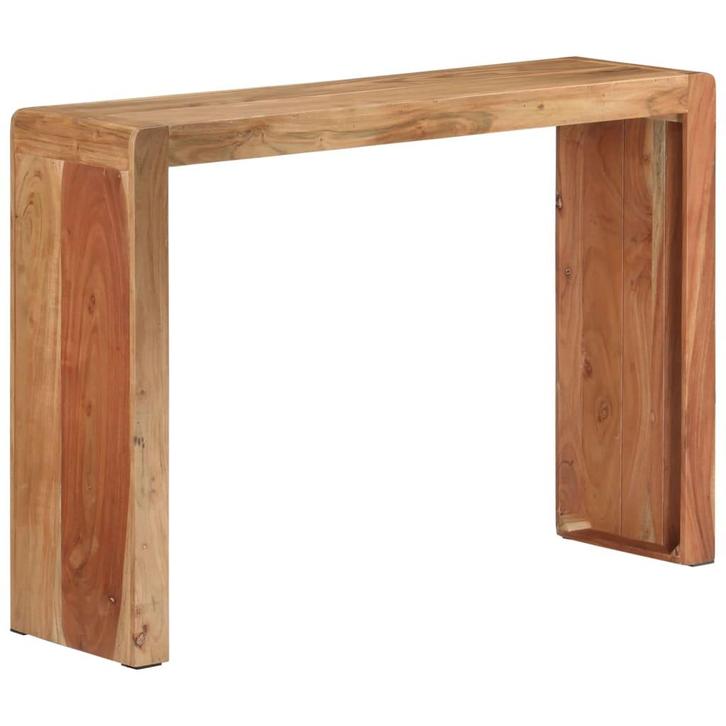 vidaXL Wandtafel 110x30x76 cm massief acaciahout, Huis en Inrichting, Tafels | Bijzettafels, Nieuw, Verzenden