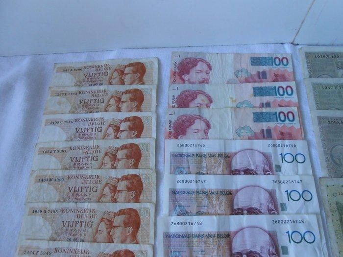 Belgique. - 38 banknotes - various dates (Sans prix de, Timbres & Monnaies, Billets de banque | Europe | Billets non-euro