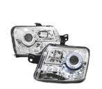 Phares Pour Fiat Panda 03 Led Angel Eyes Chromé, Verzenden