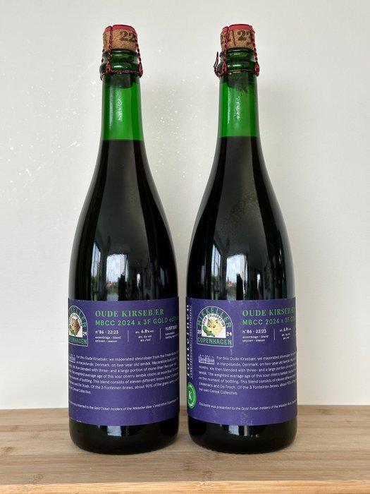 3 Fonteinen - MBCC 2024 Oude Kersenboom - 75cl - 2 flessen, Verzamelen, Wijnen