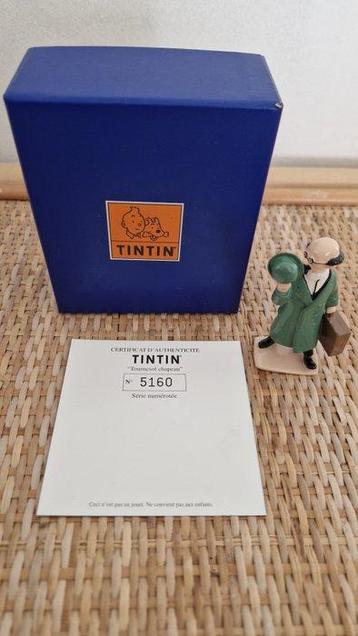 Tintin - Miniatuur beeldje - Tournesol chapeau - Keramiek, Antiek en Kunst