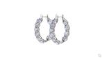 Zonder Minimumprijs - Hoepel oorbellen Platina - 5.03ct. tw.