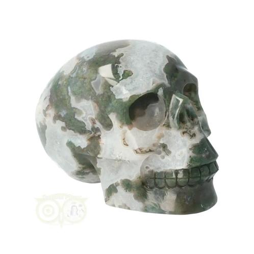 Mosagaat - Bergkristal geode schedel Nr 278 - 982 gram, Handtassen en Accessoires, Edelstenen, Nieuw, Verzenden
