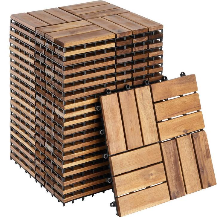 tectake Tuintegels Tabula lamellen - 20, Tuin en Terras, Overige Tuin en Terras, Verzenden