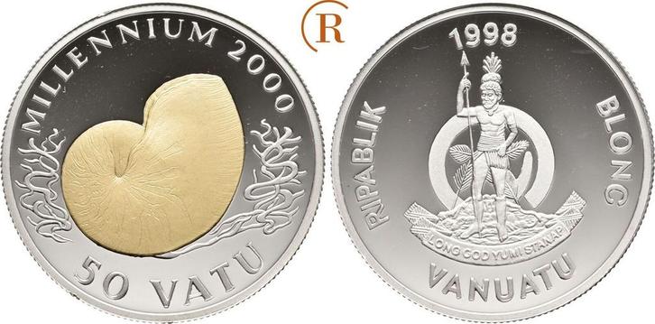 50 Vatu 2000 Vanuatu:, Postzegels en Munten, Munten en Bankbiljetten | Toebehoren, Verzenden