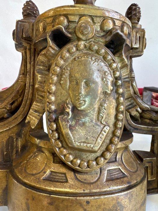 Openhaard accessoire (2) - Brons, IJzer - Louis XVI-stijl, Antiek en Kunst, Antiek | Overige Antiek