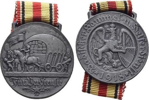 Oorlogsmetall-verdienst-medaille Baden-durlach Friedrich..., Postzegels en Munten, Penningen en Medailles, Verzenden