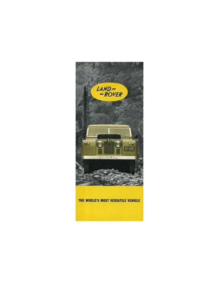 1961 LAND ROVER SERIES IIA BROCHURE ENGELS, Boeken, Auto's | Folders en Tijdschriften