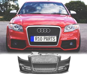 Pare Chocs Frontal Pour Audi A4 04-07 Look Rs4 Calandre Chro, Verzenden