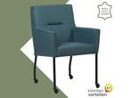 Leren eetkamerstoel Lucky - Toledo Whale (blauw/grijs), Huis en Inrichting, Stoelen, Bohemian, Industrieel, Modern, Scandinavisch