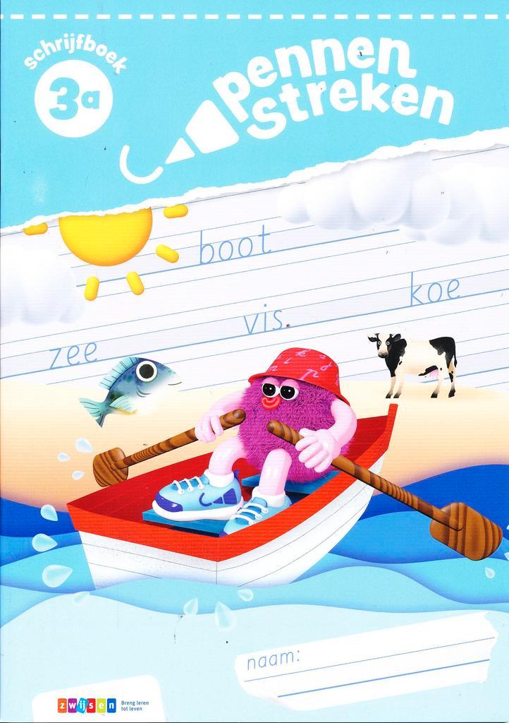 Pennenstreken versie 3 Schrijfboek Blokletters 3A (per stuk), Livres, Livres scolaires, Envoi